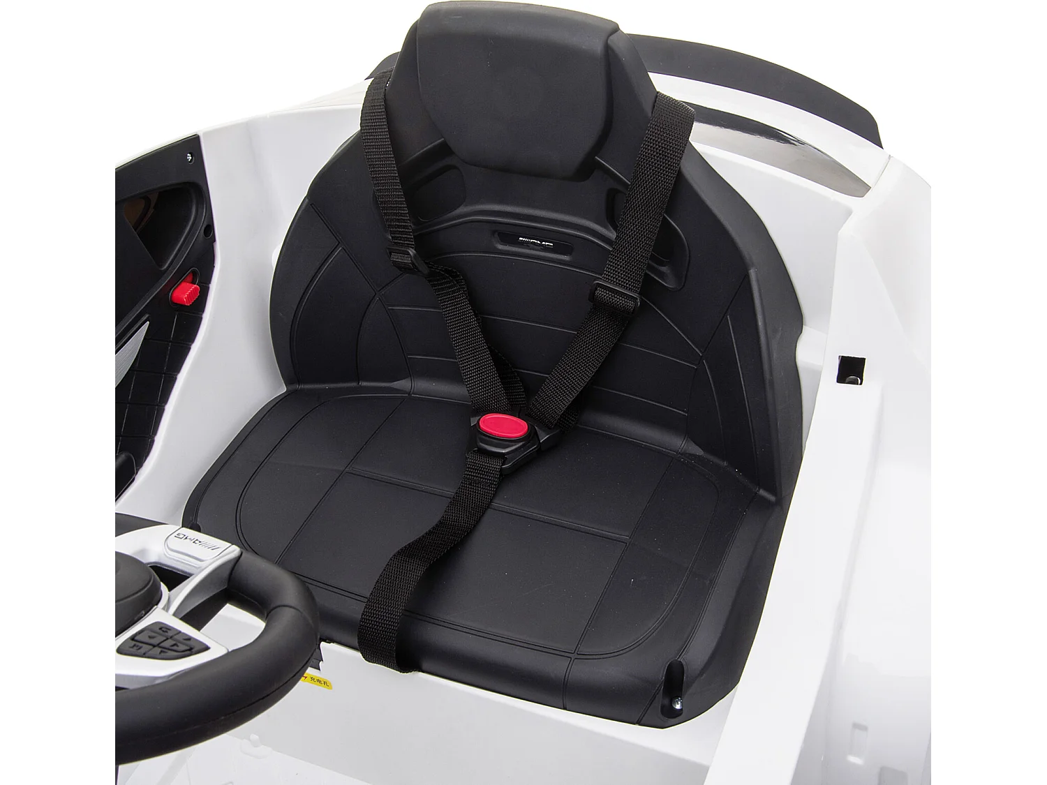 Coche eléctrico blanco 115x70x55cm HOMCOM
