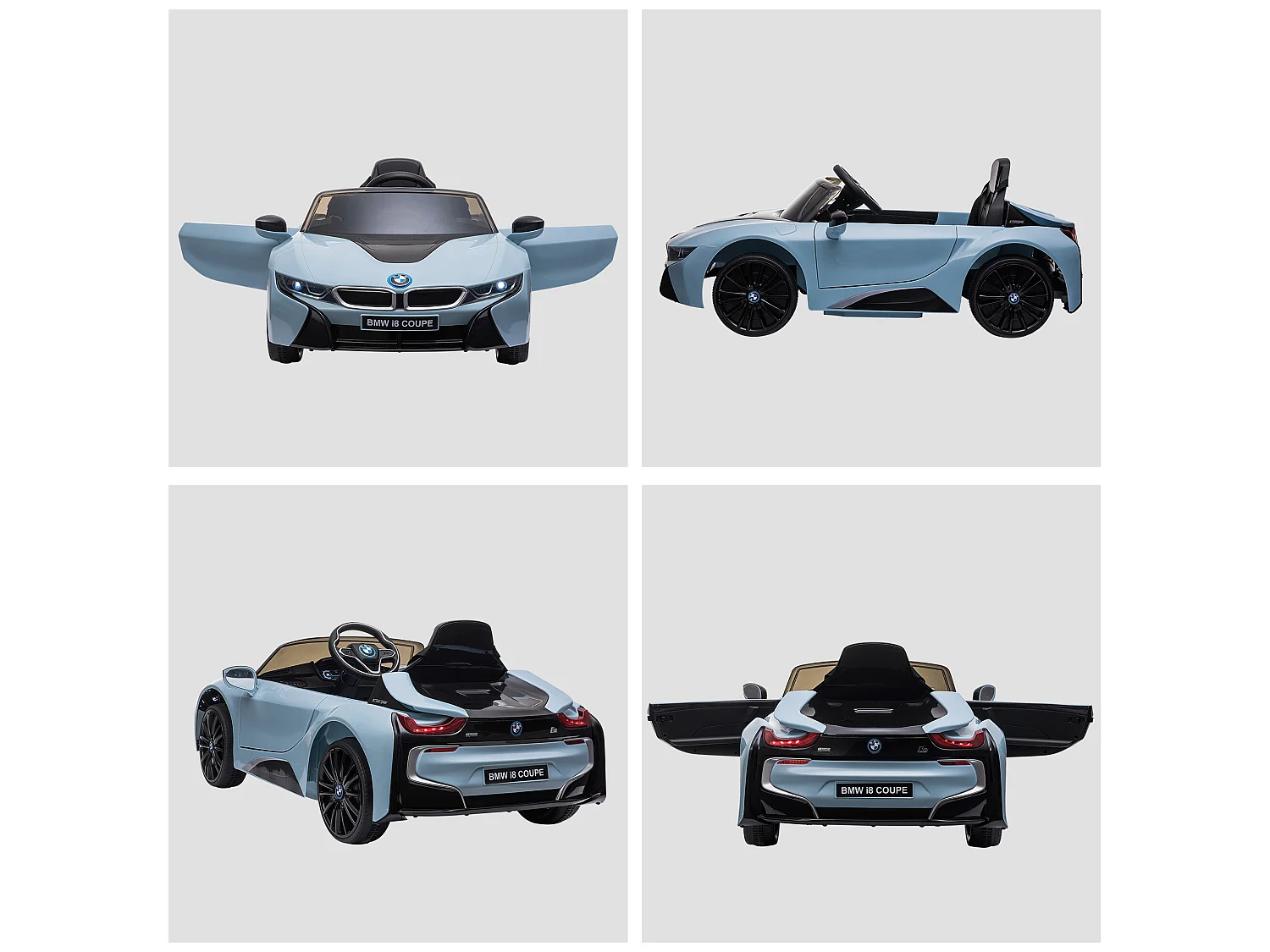 Coche eléctrico para niños azul 115x72.5x46 cm HOMCOM