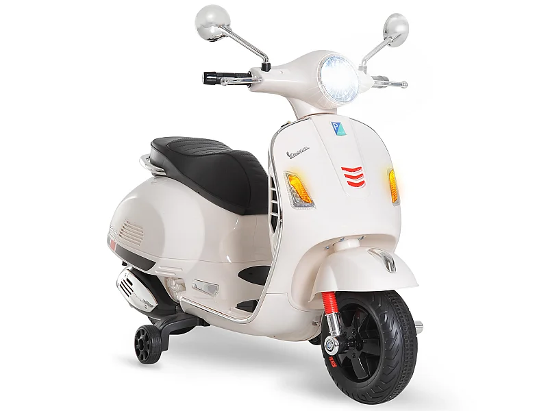 Moto eléctrica infantil blanco 102x50,5x75,5cm HOMCOM