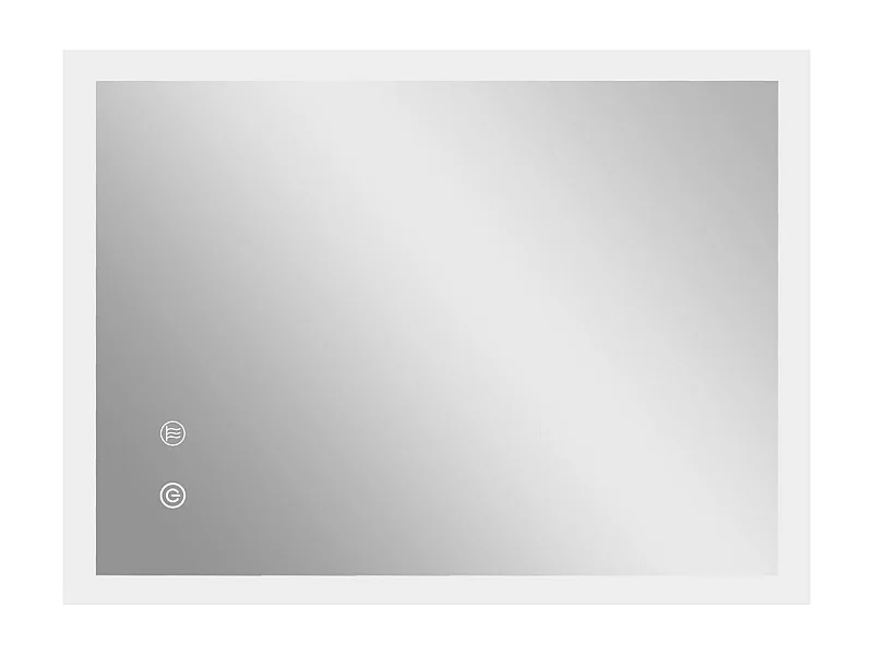 Espejo de baño plata 70x50x3 cm kleankin