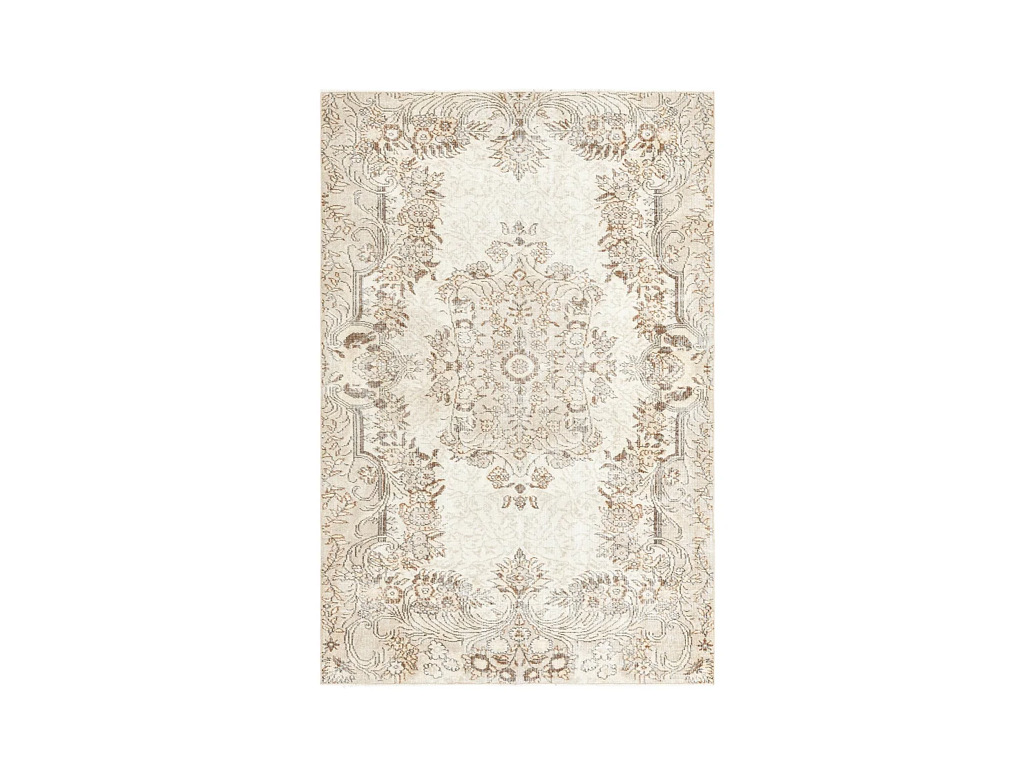 Tapis de laine 155x231 brun Ultra Vintage