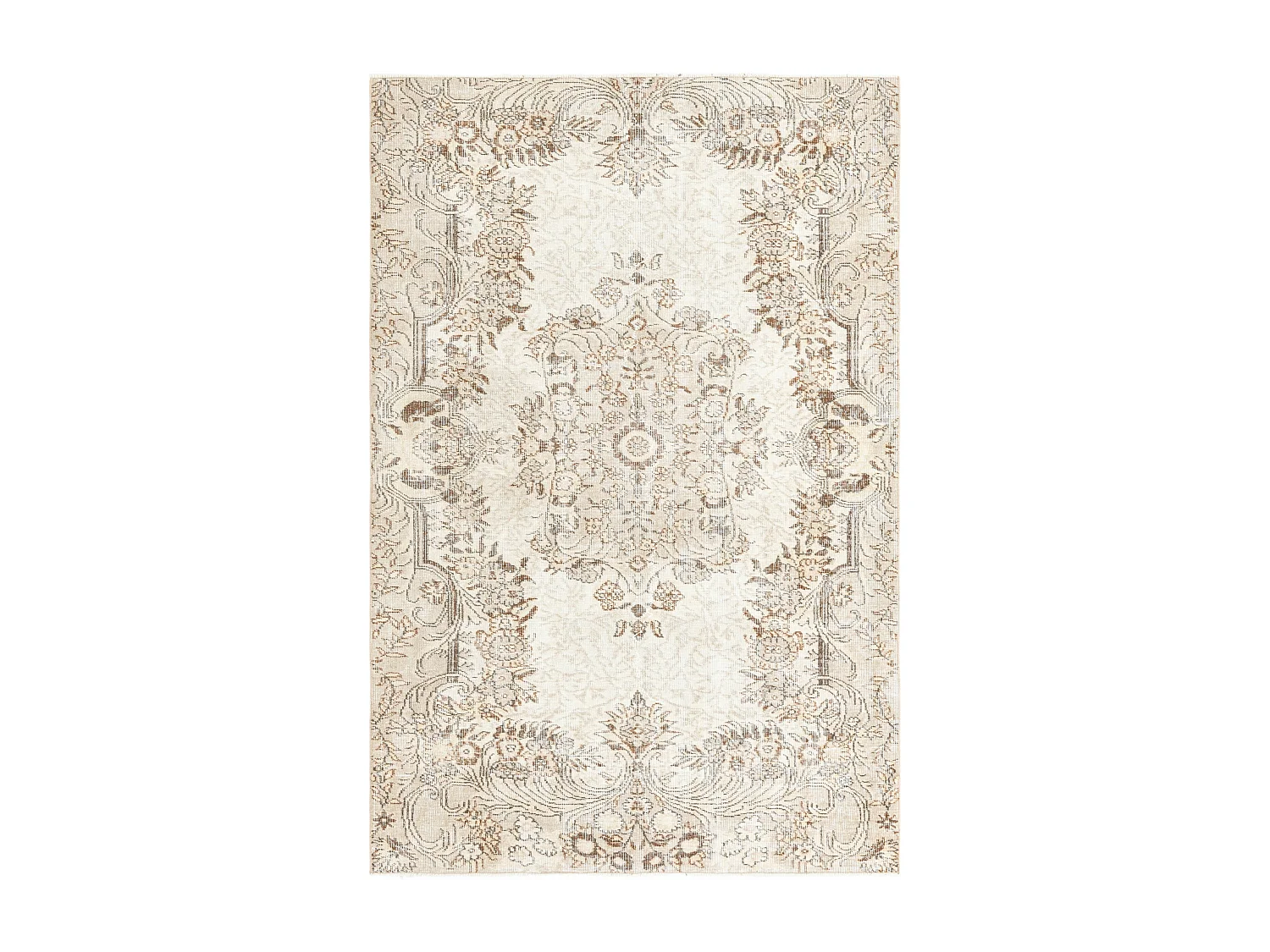 Tapis de laine 155x231 brun Ultra Vintage