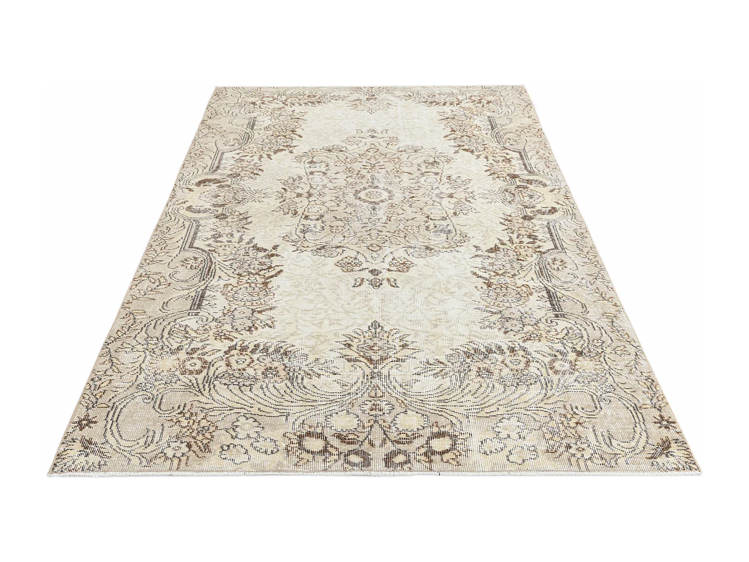Tapis de laine 155x231 brun Ultra Vintage