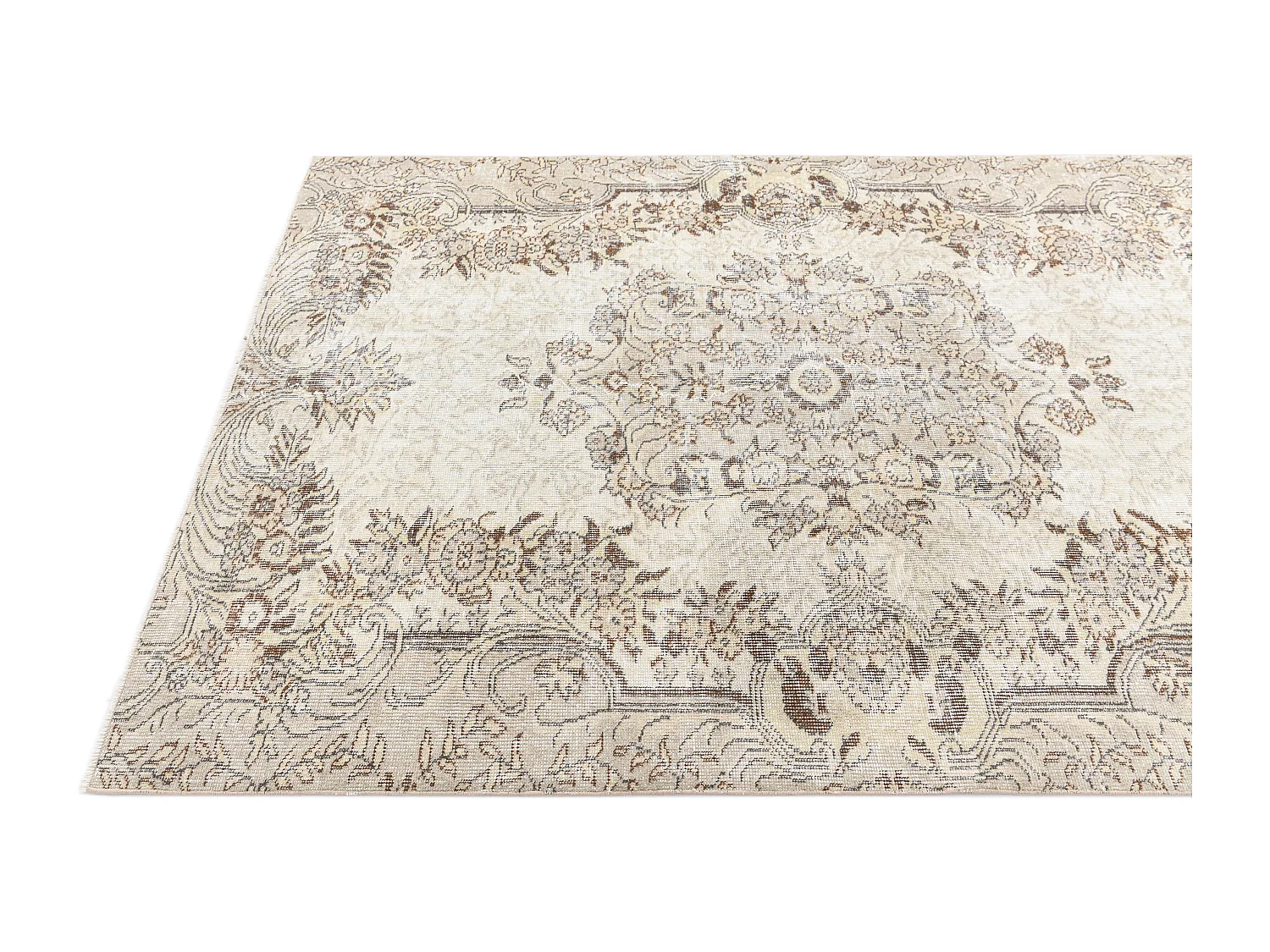 Tapis de laine 155x231 brun Ultra Vintage