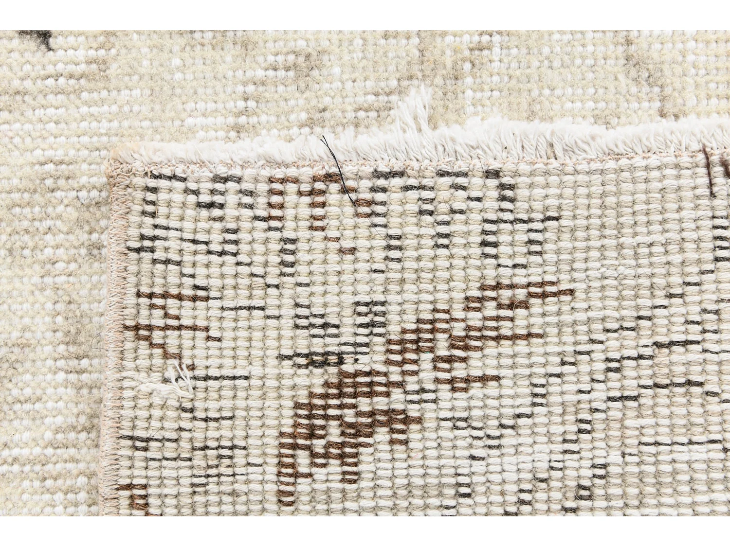 Tapis de laine 155x231 brun Ultra Vintage