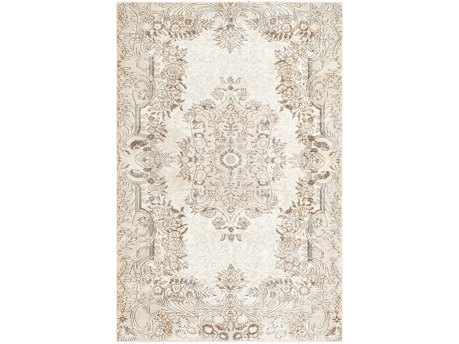 Tapis de laine 155x231 brun Ultra Vintage