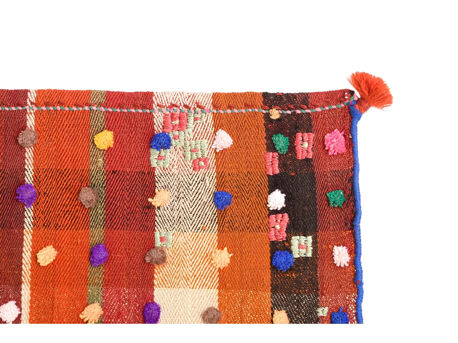 Tapis de laine 114x270 rouge Jajim