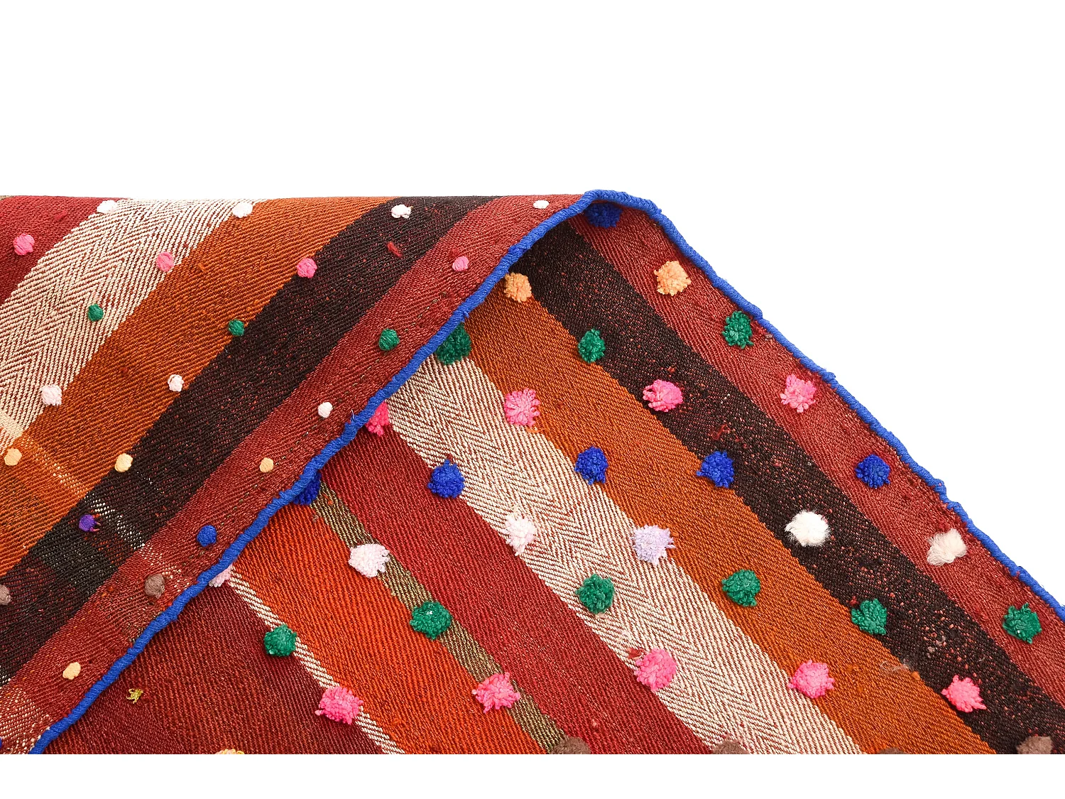 Tapis de laine 114x270 rouge Jajim