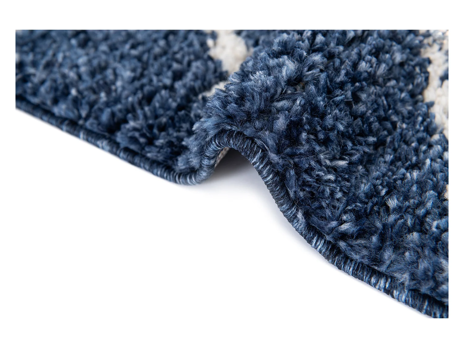 Hoogpolig tapijt 185x125 Blauw Frauenfeld Diamond