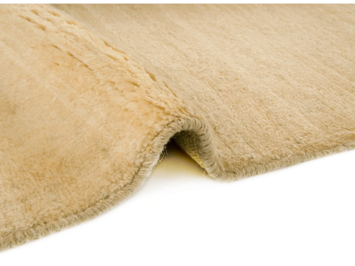 Tapis de laine 99x146 beige Gabbeh