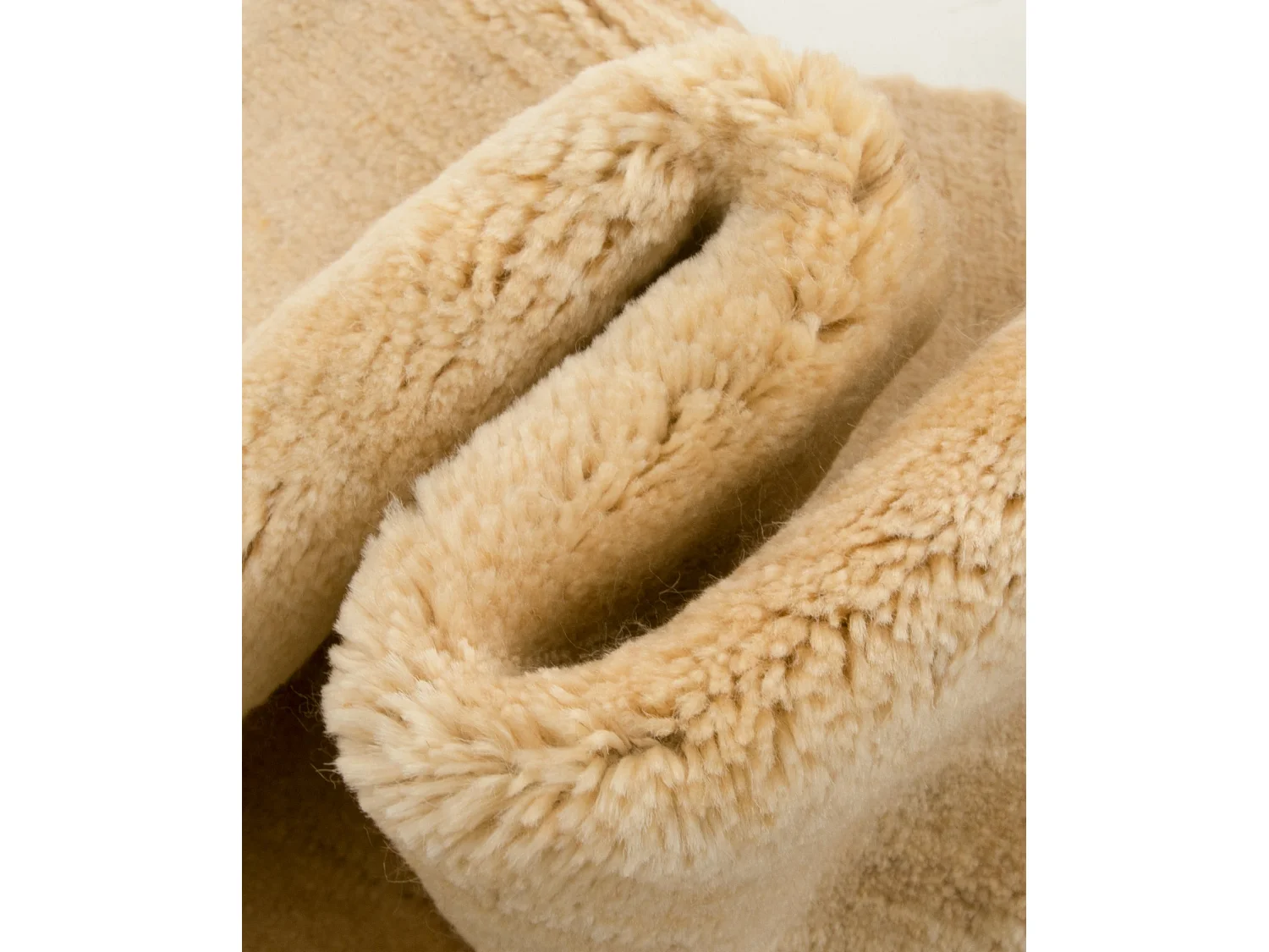 Tapis de laine 99x146 beige Gabbeh