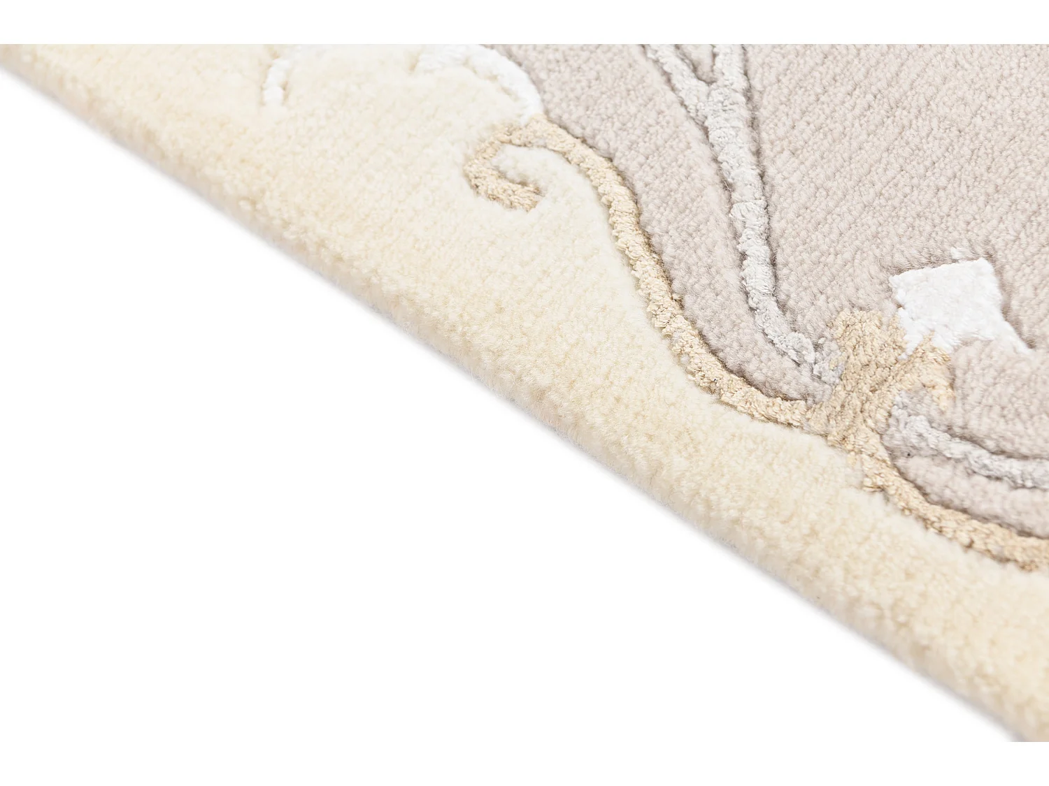 Wollteppich 122x180 Beige Darya