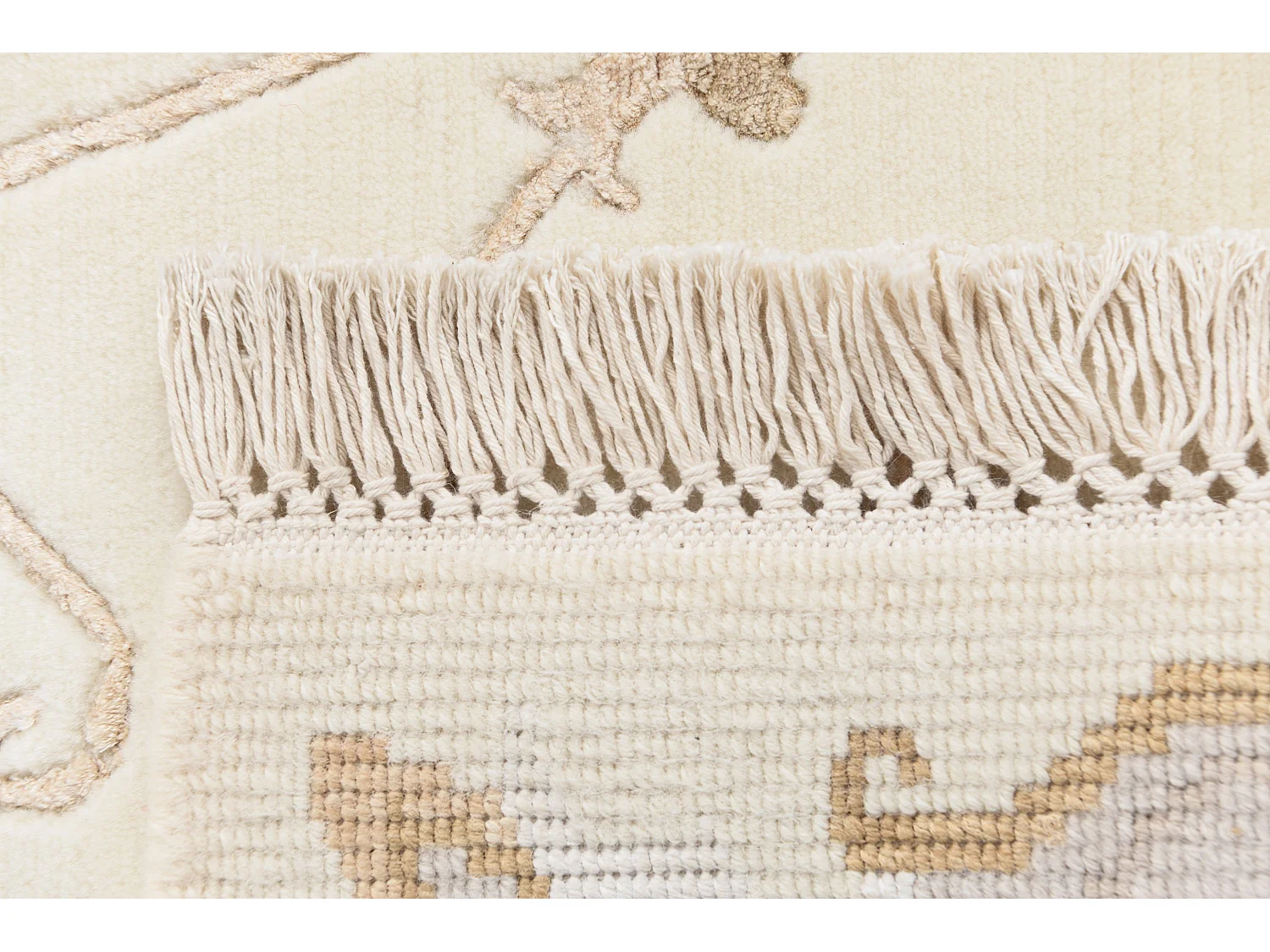 Wollteppich 122x180 Beige Darya