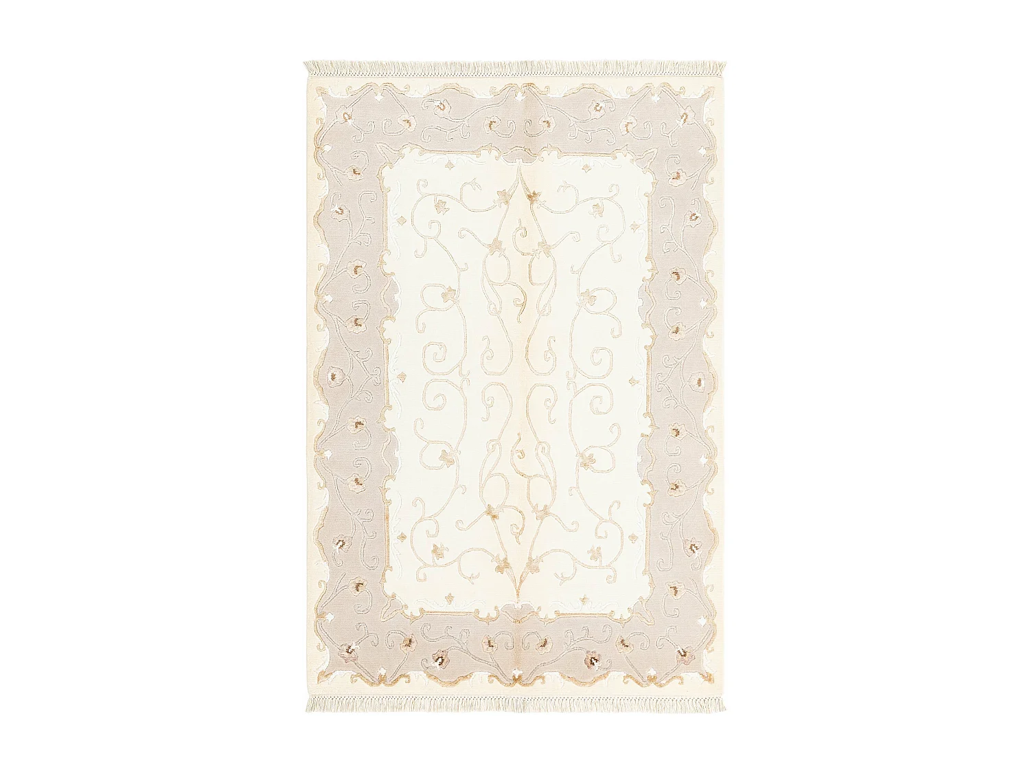 Wollteppich 122x180 Beige Darya