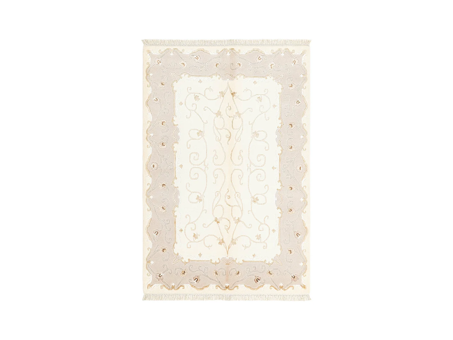 Tapis de laine 122x180 beige Darya