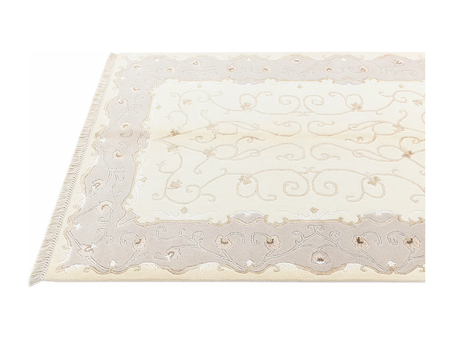 Tapis de laine 122x180 beige Darya