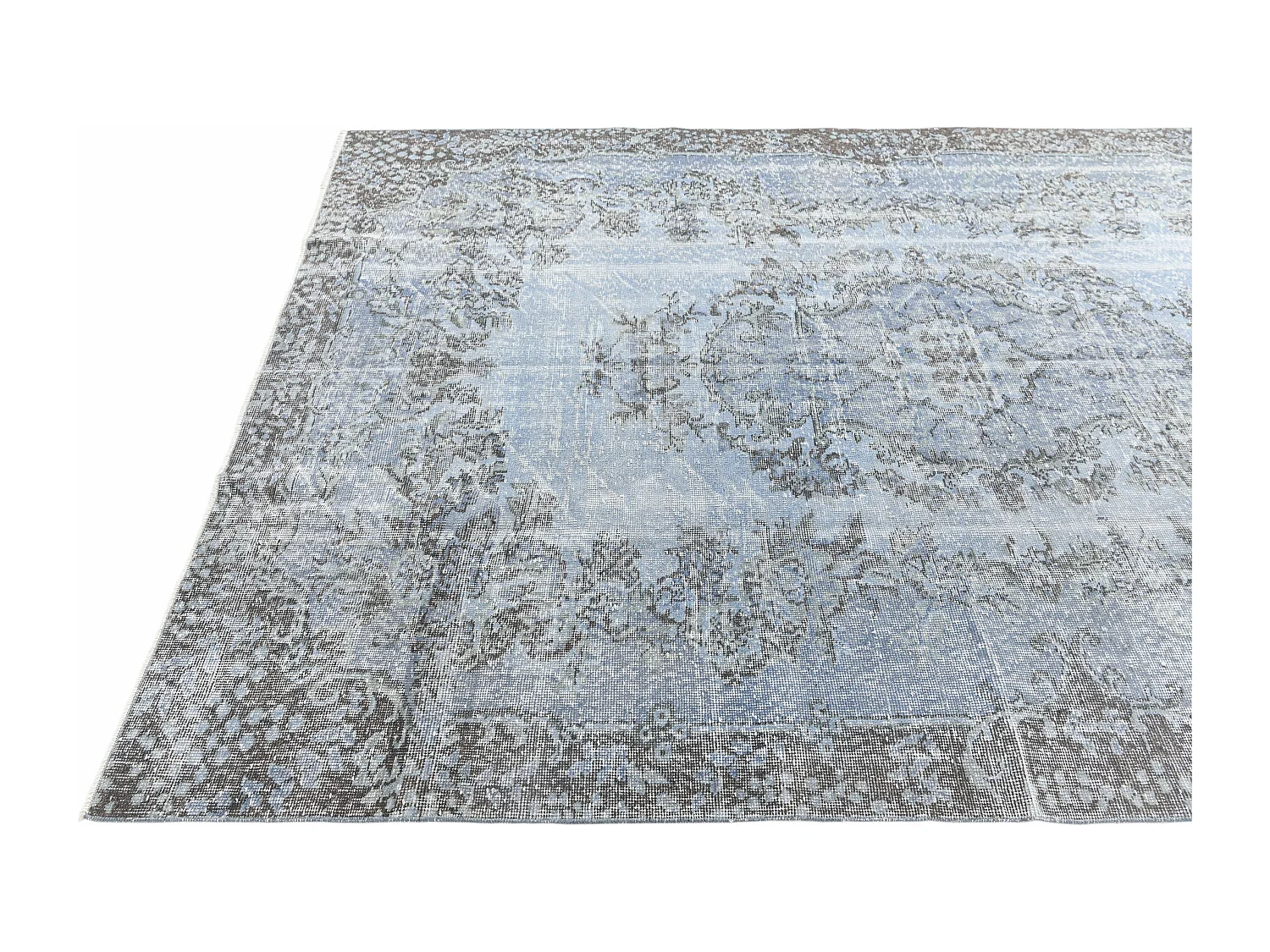 Wollteppich 198x297 Blau Ultra Vintage