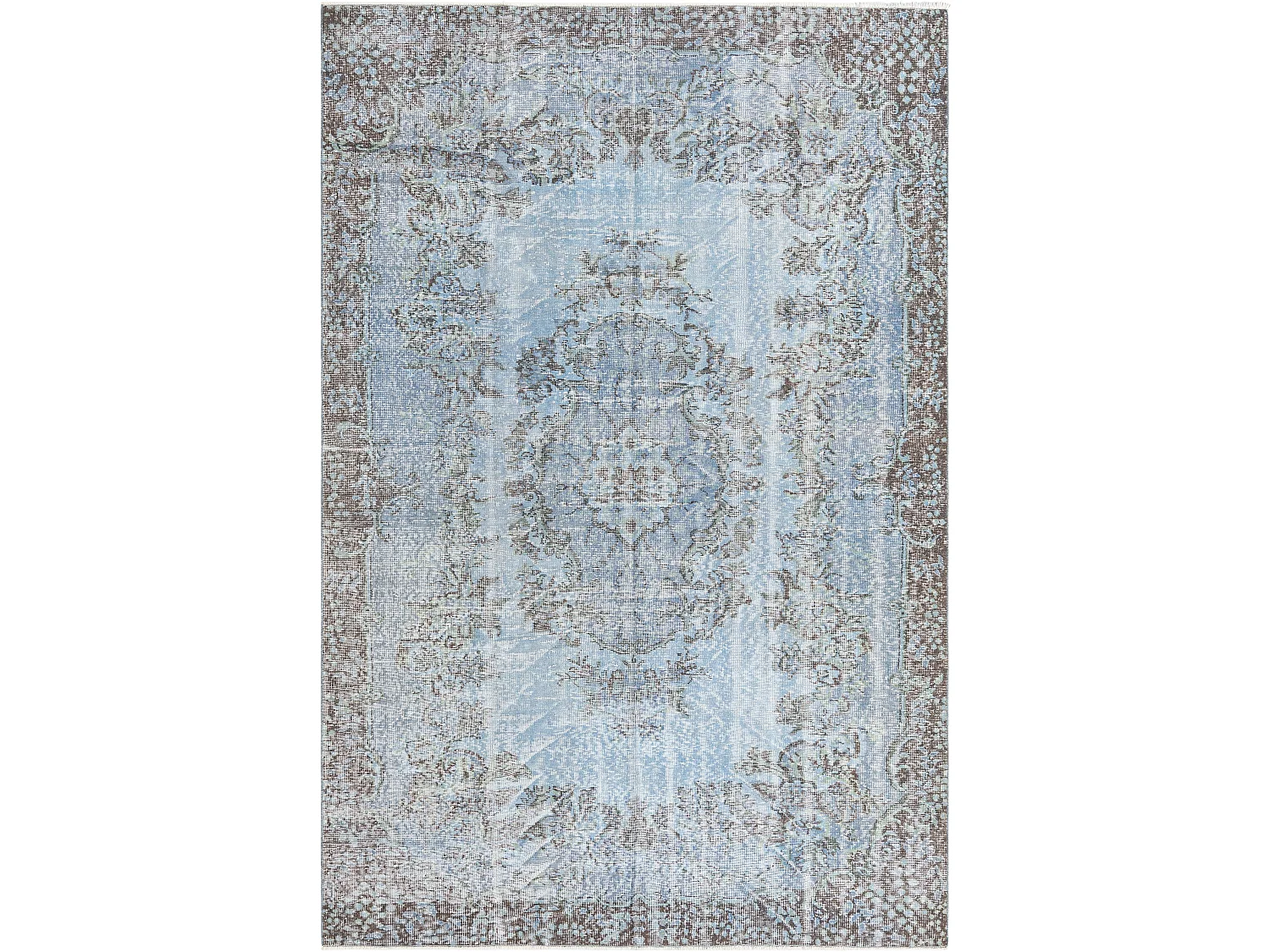 Wollteppich 198x297 Blau Ultra Vintage