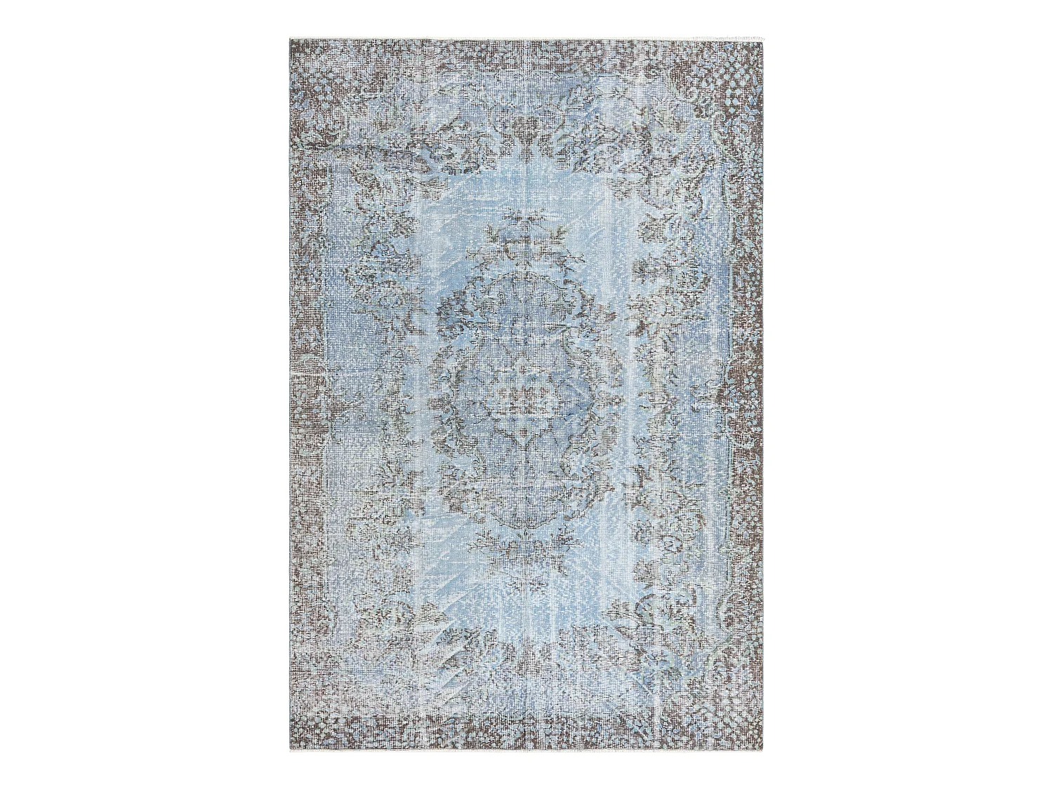 Tapis de laine 198x297 Bleu Ultra Vintage