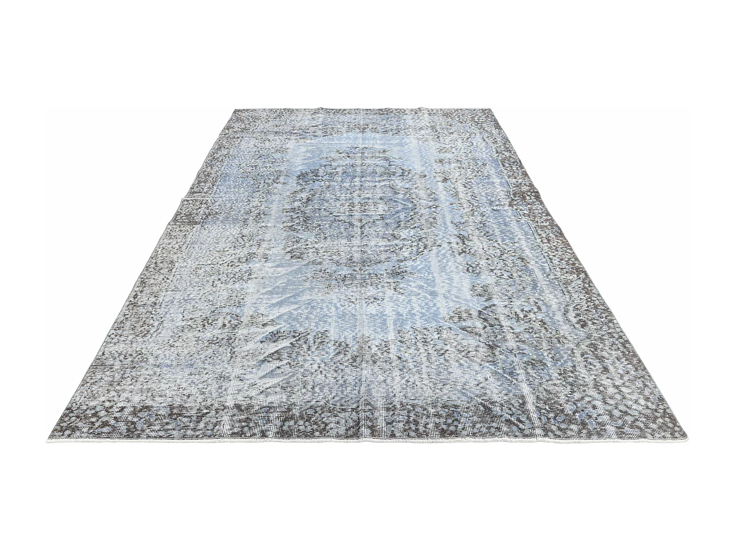 Tapis de laine 198x297 Bleu Ultra Vintage