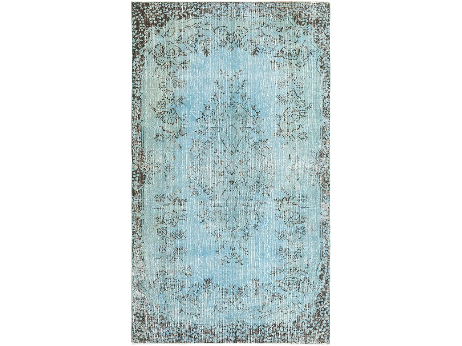 Tappeto in lana 170x297 Blu Ultra Vintage