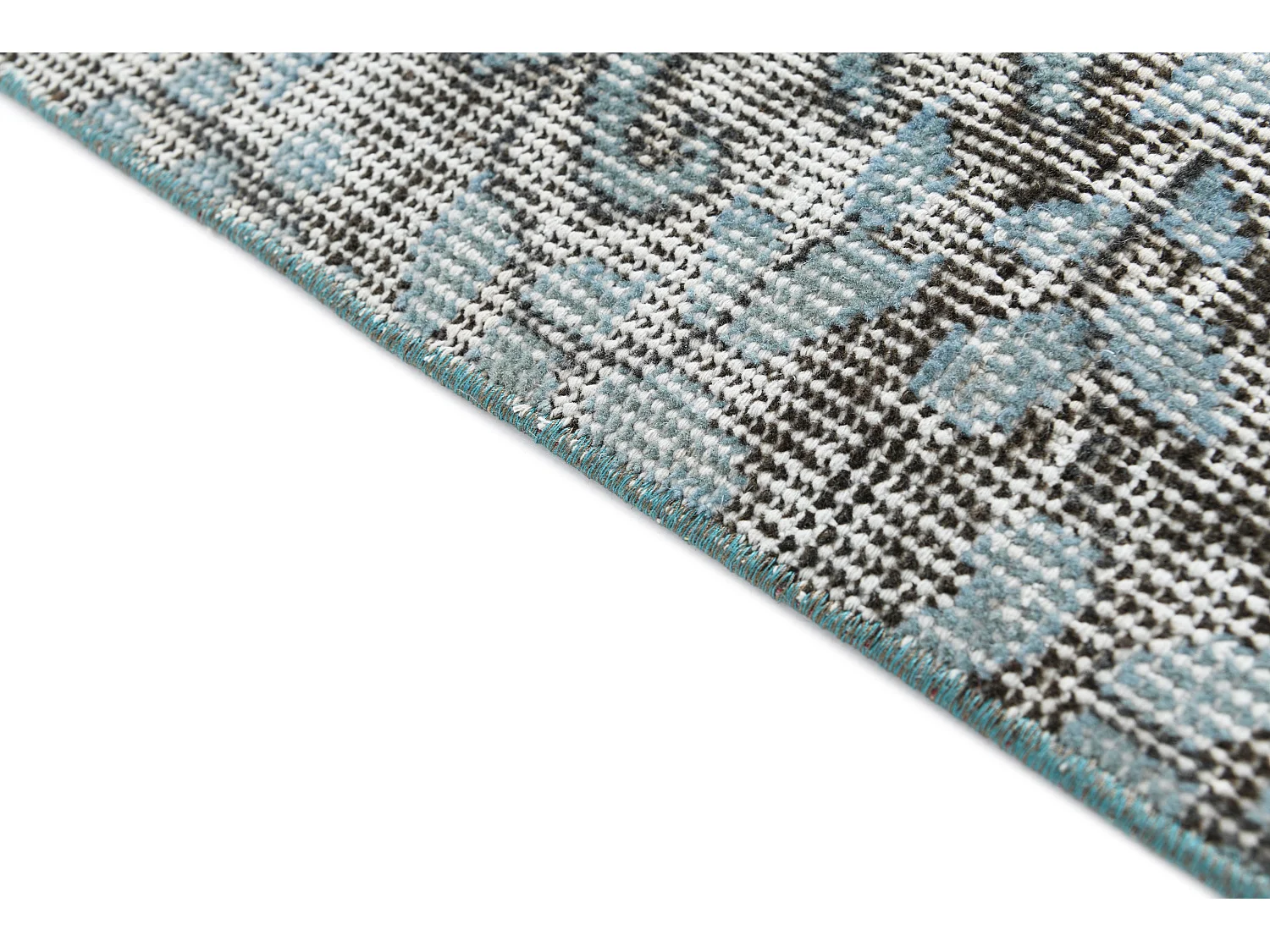 Tappeto in lana 170x297 Blu Ultra Vintage