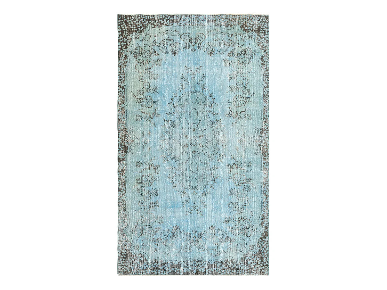 Tapis de laine 170x297 Bleu Ultra Vintage