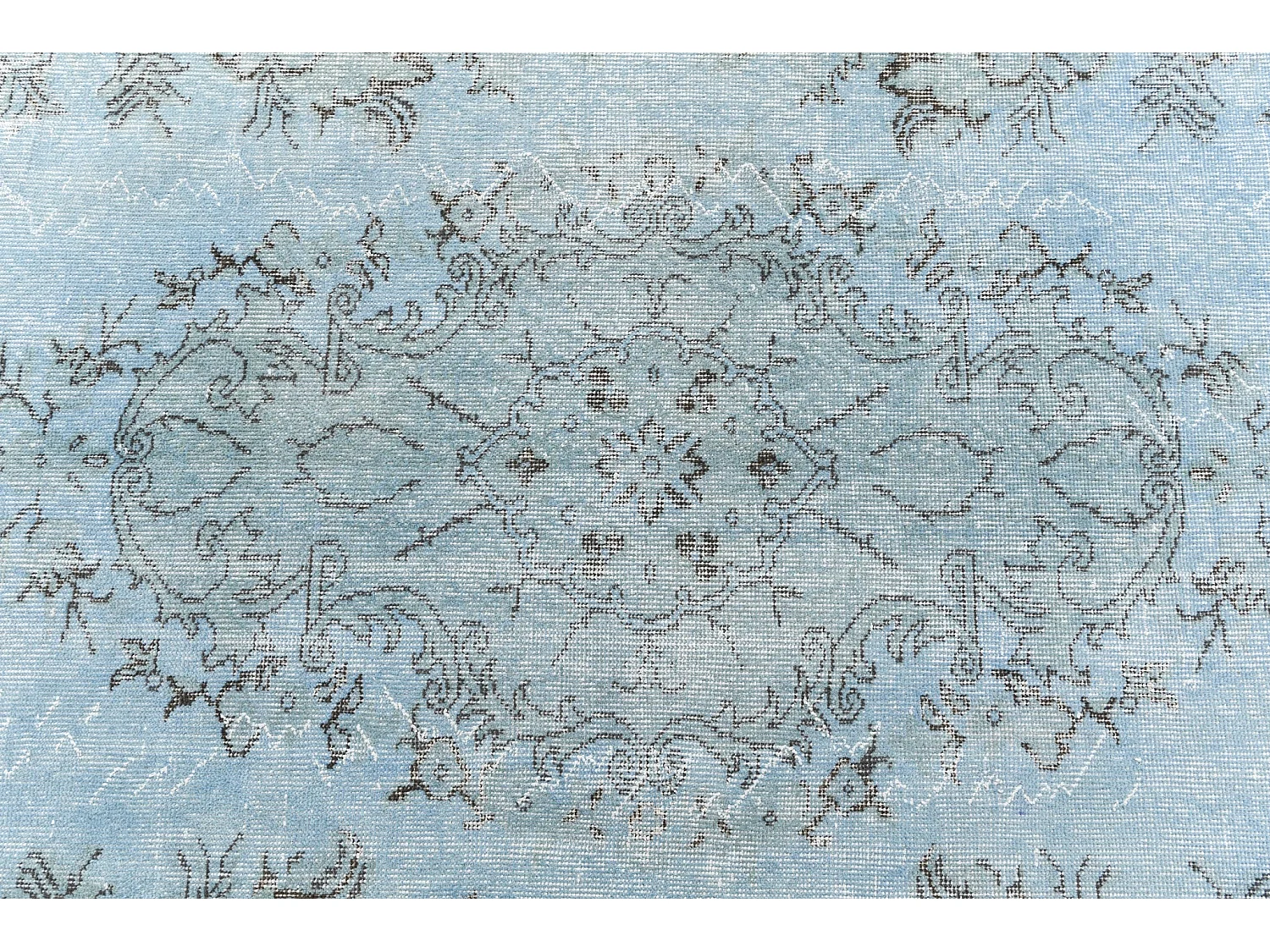 Tapis de laine 170x297 Bleu Ultra Vintage