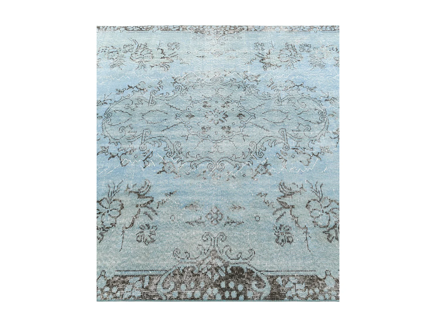 Tapis de laine 170x297 Bleu Ultra Vintage
