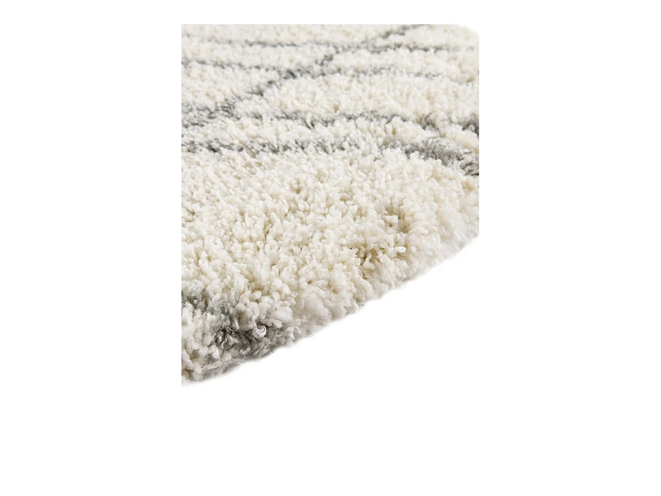 Hoogpolig tapijt 185x185 Crème wit Lachen Fence