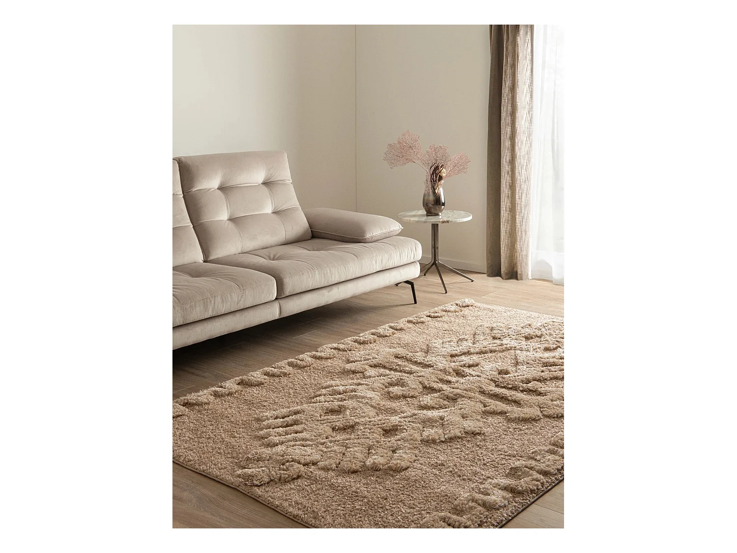 Tapis shaggy 160x245 brun Thun Scutum