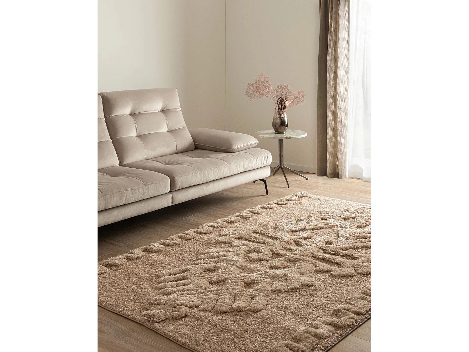 Tapis shaggy 160x245 brun Thun Scutum