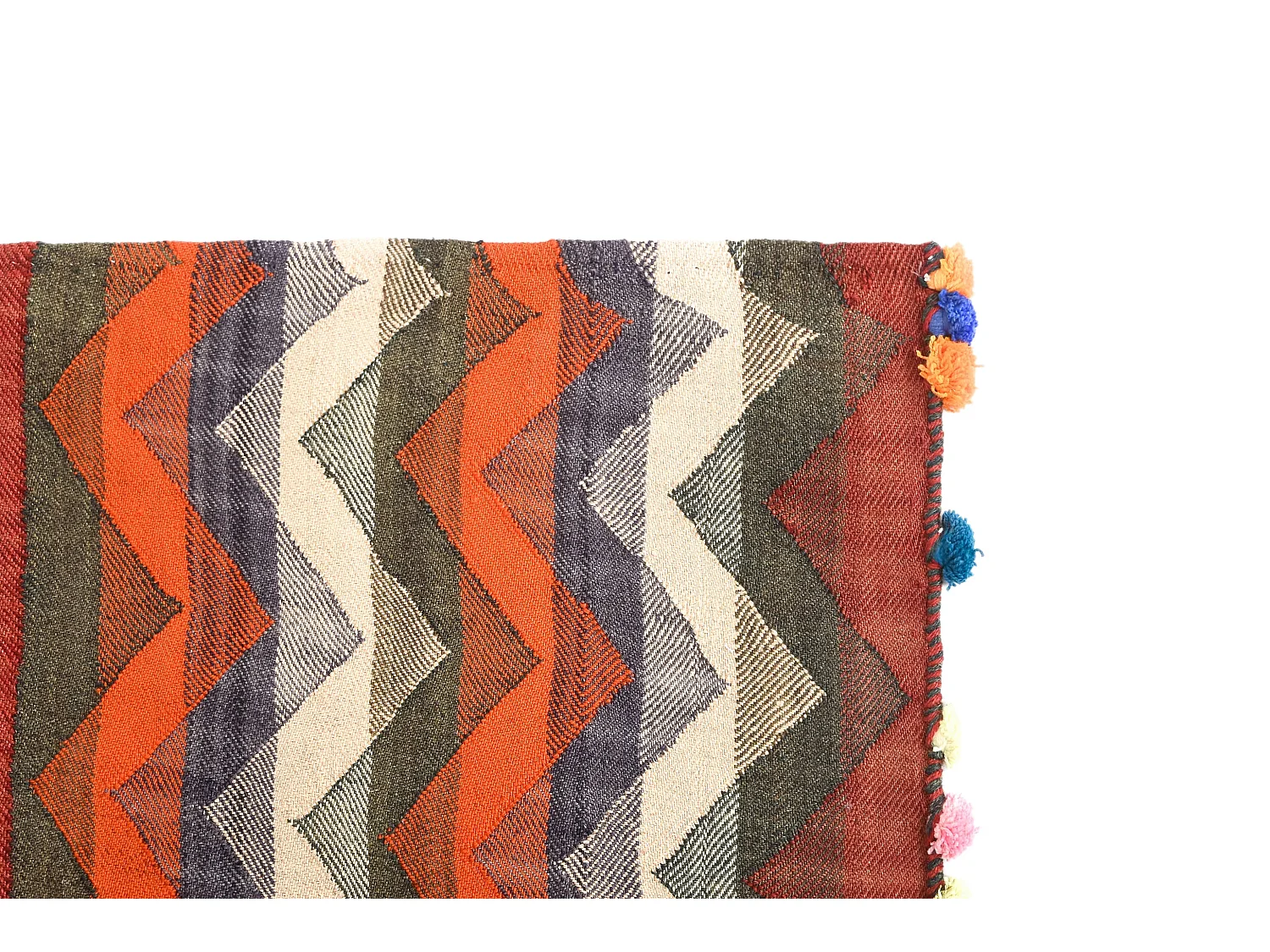 Tapis de laine 121x191 rouge Jajim