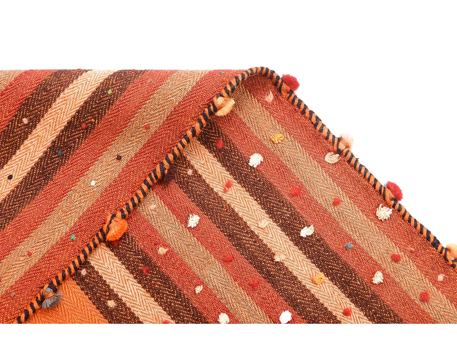 Tapis de laine 149x200 orange Jajim