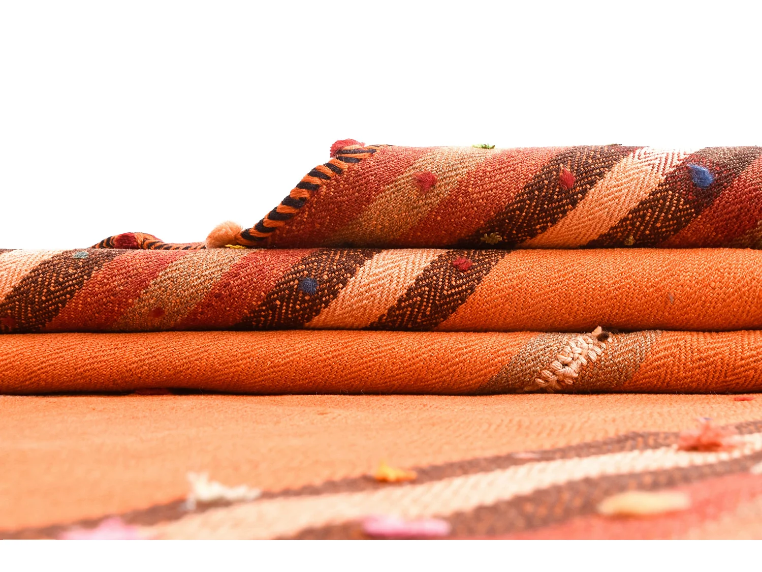 Tapis de laine 149x200 orange Jajim