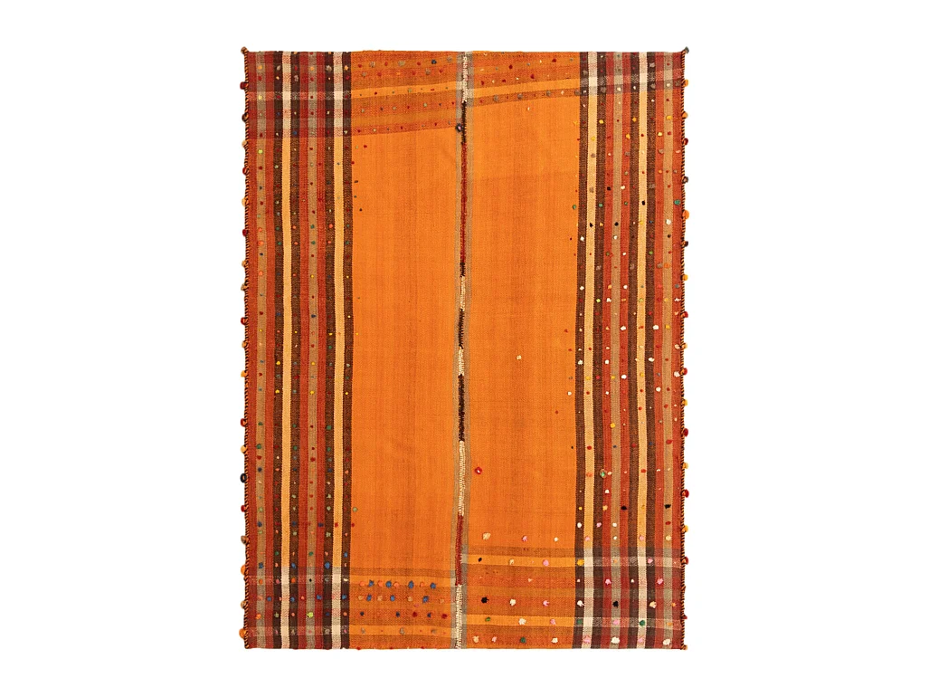 Tapis de laine 149x200 orange Jajim