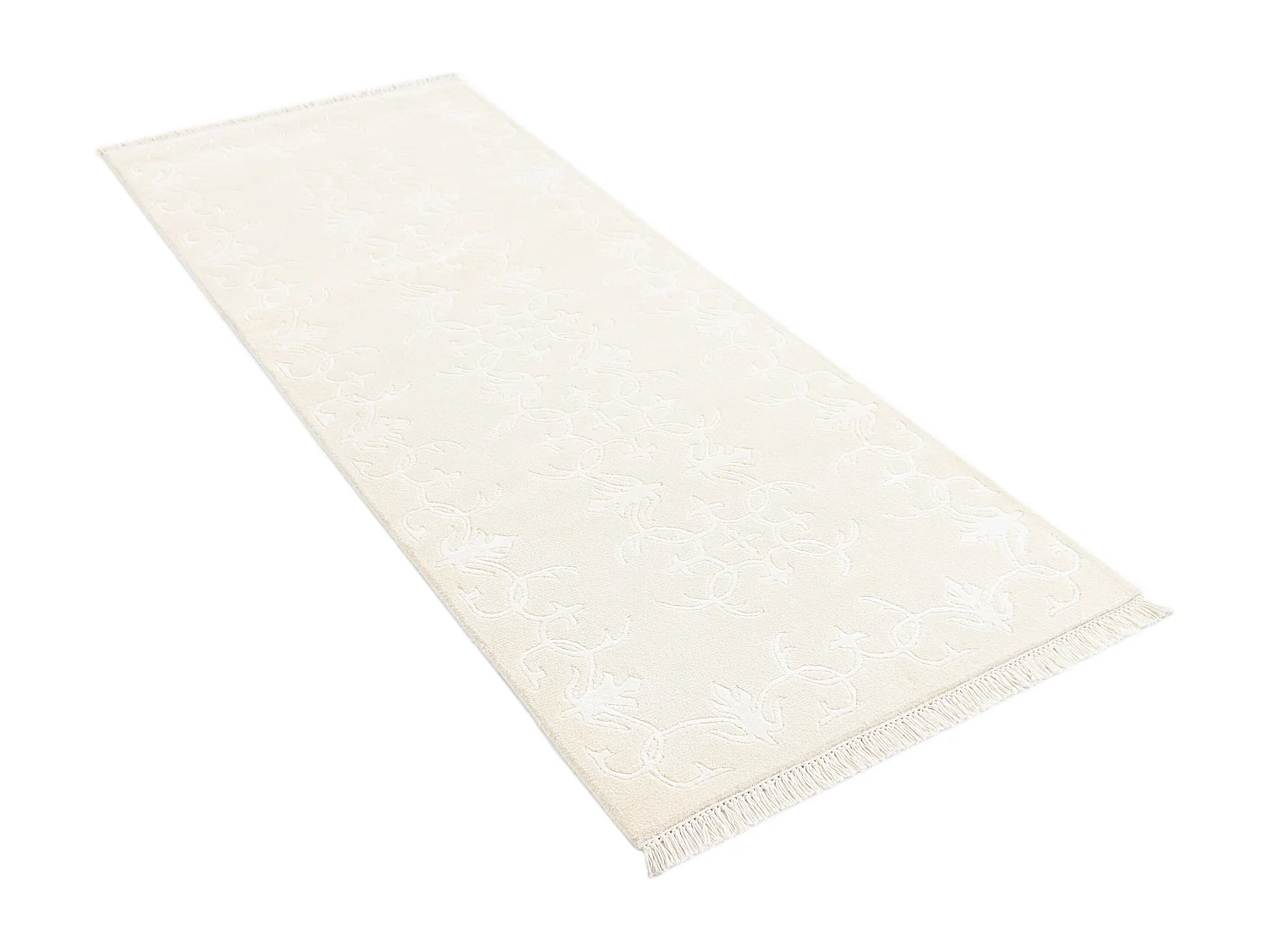 Tapis de couloir en laine 79x203 beige Darya