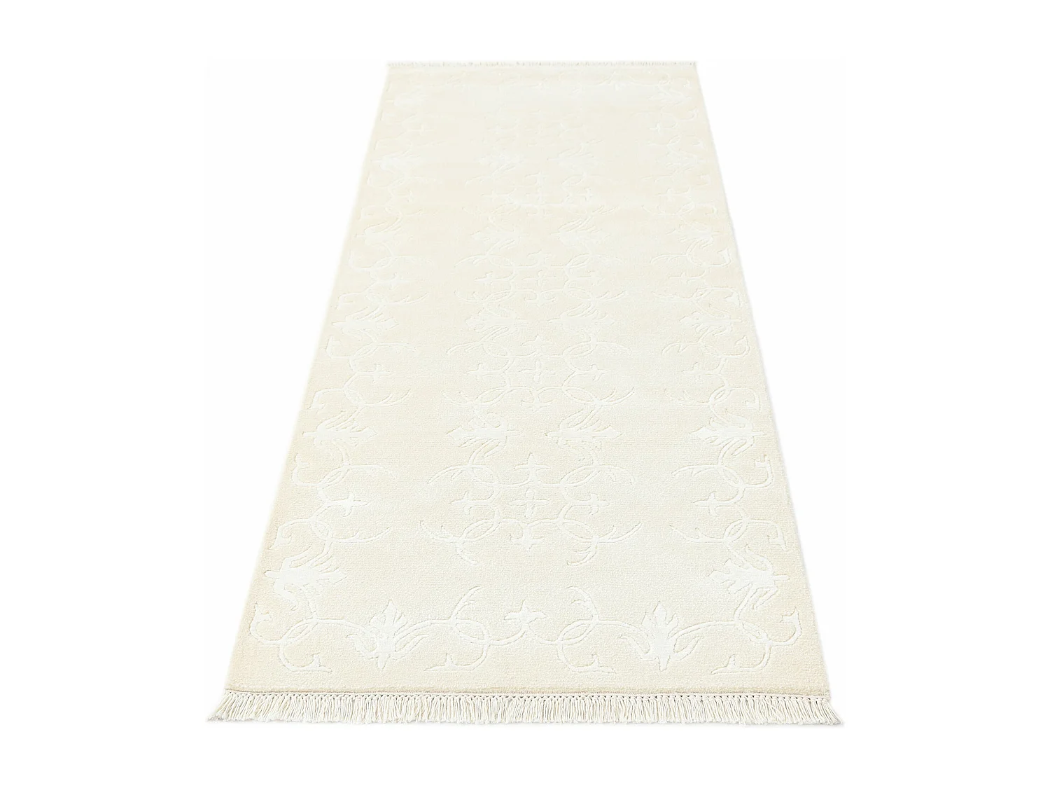 Tapis de couloir en laine 79x203 beige Darya
