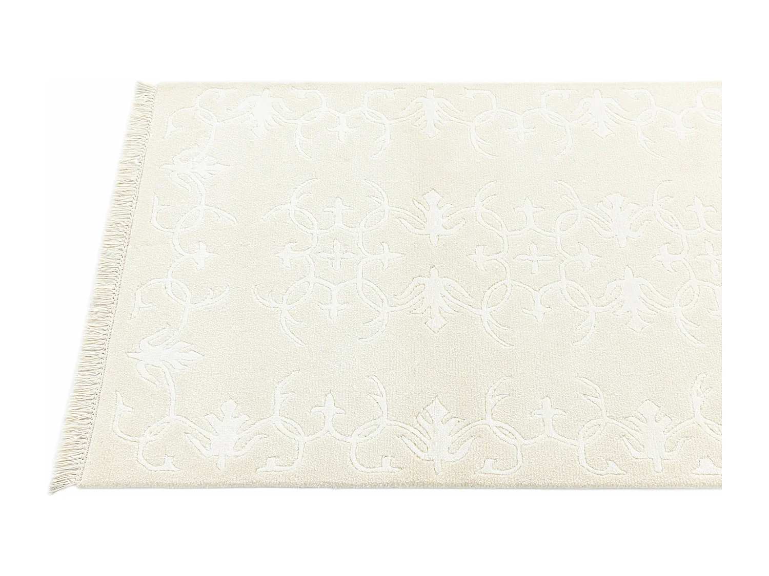 Tapis de couloir en laine 79x203 beige Darya