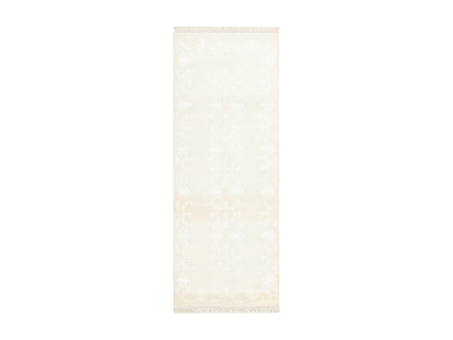 Tapis de couloir en laine 79x203 beige Darya