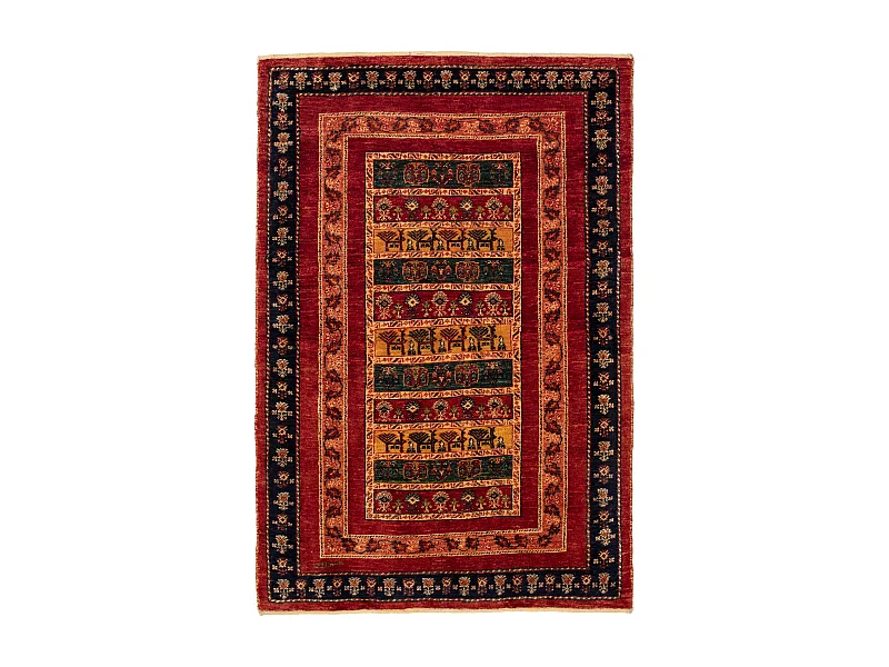 Tappeto in lana 108x160 rosso Kashkuli