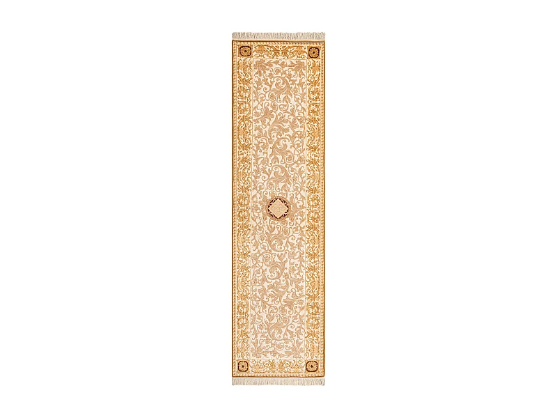 Tapis de couloir en laine 81x302 brun Darya