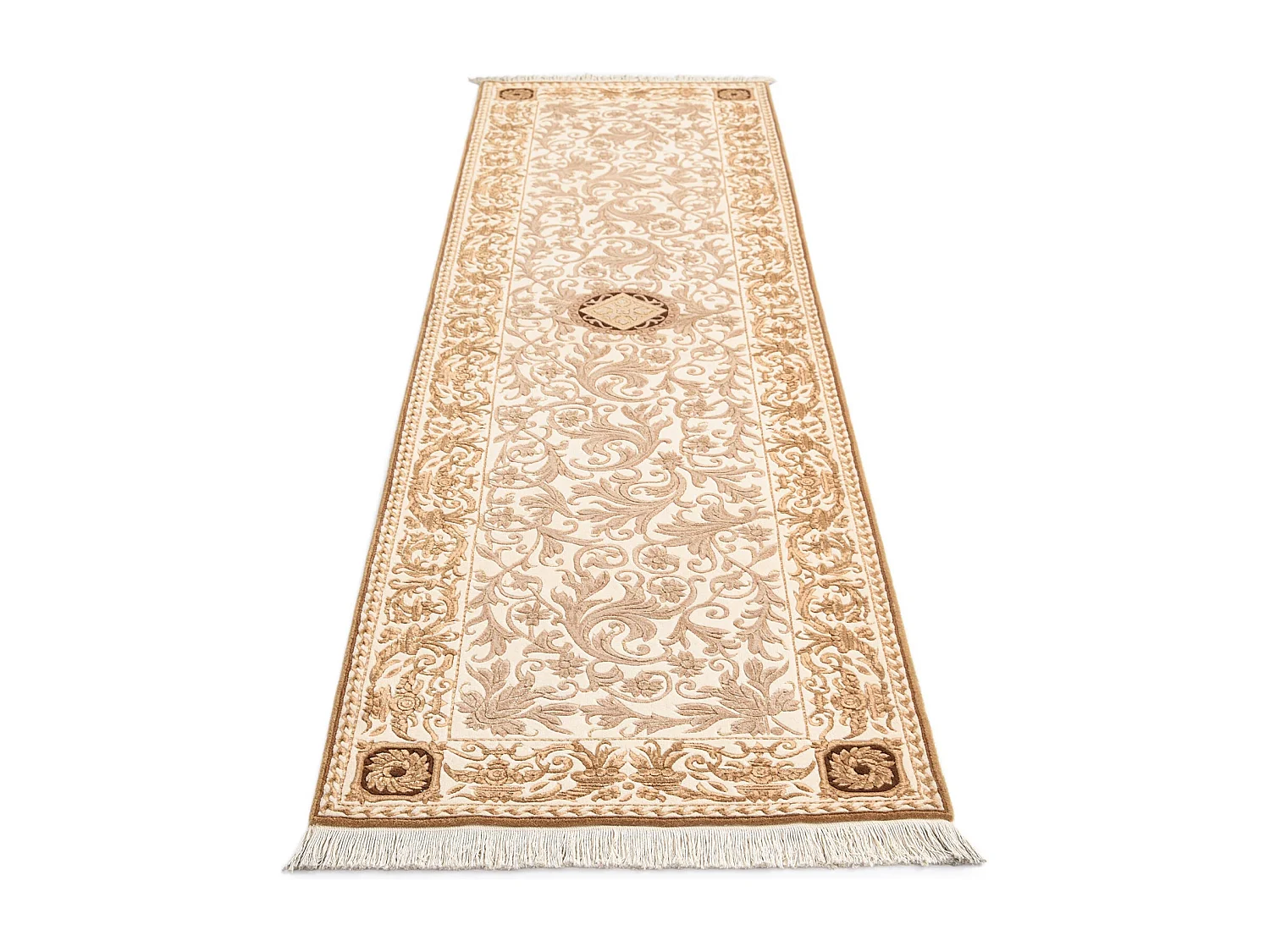 Loper-Woltapijt 302x81 Bruin Darya