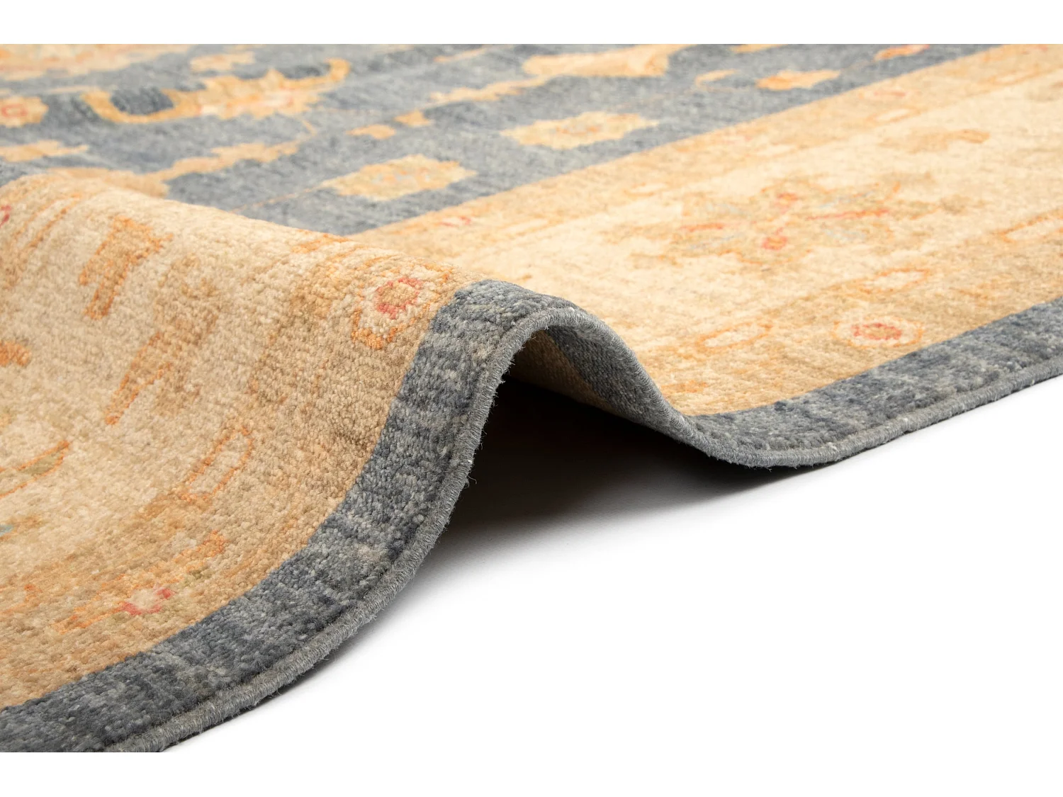 Wollteppich 250x341 Blau Kaizar