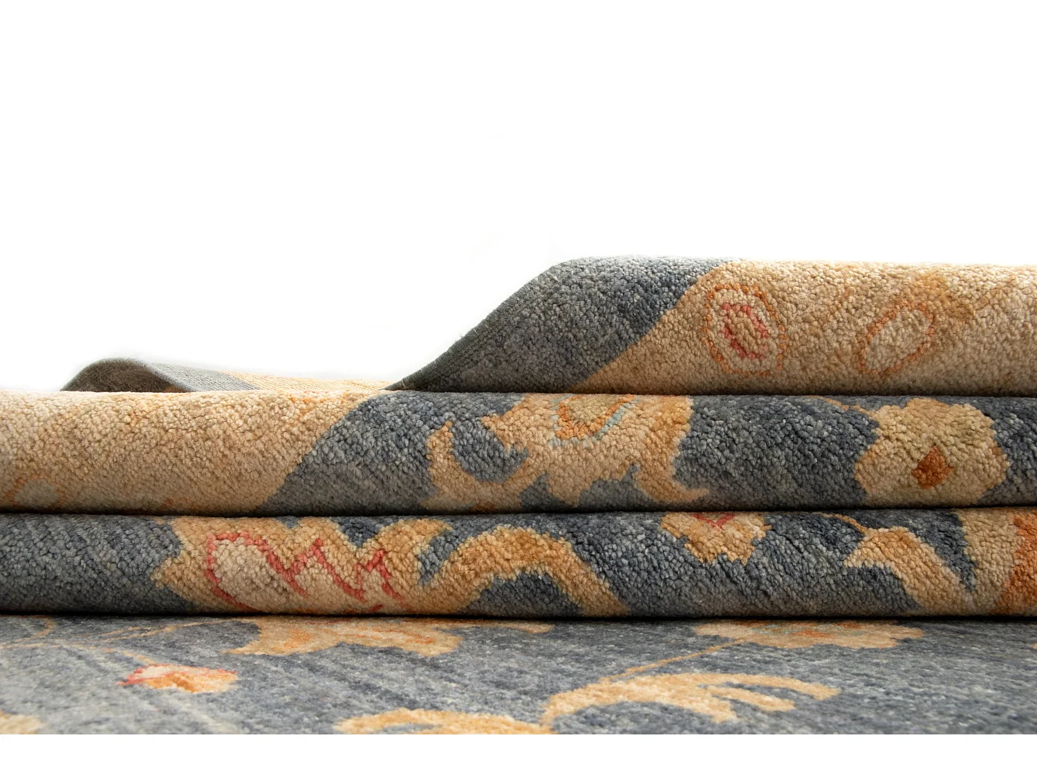 Wollteppich 250x341 Blau Kaizar