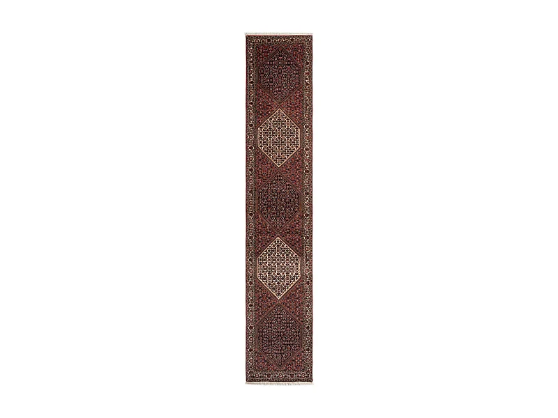 Tapis de couloir en laine 76x402 rouge Bidjar
