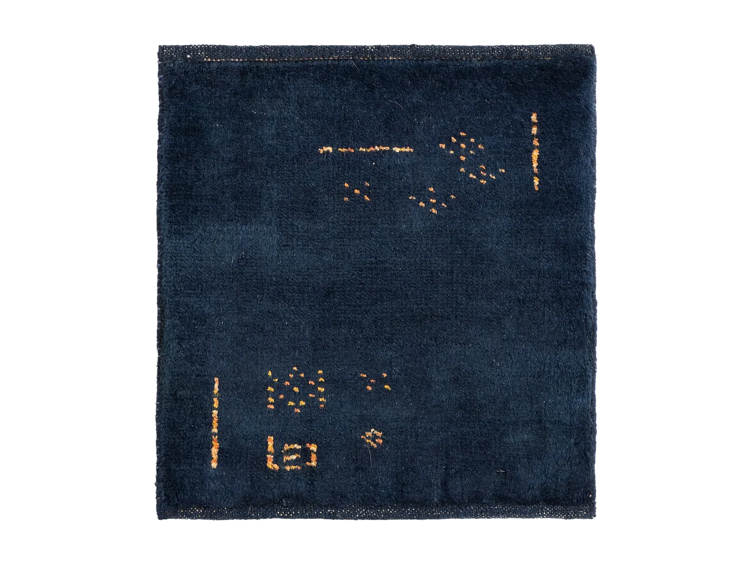Tapis de laine 45x50 Bleu Gabbeh