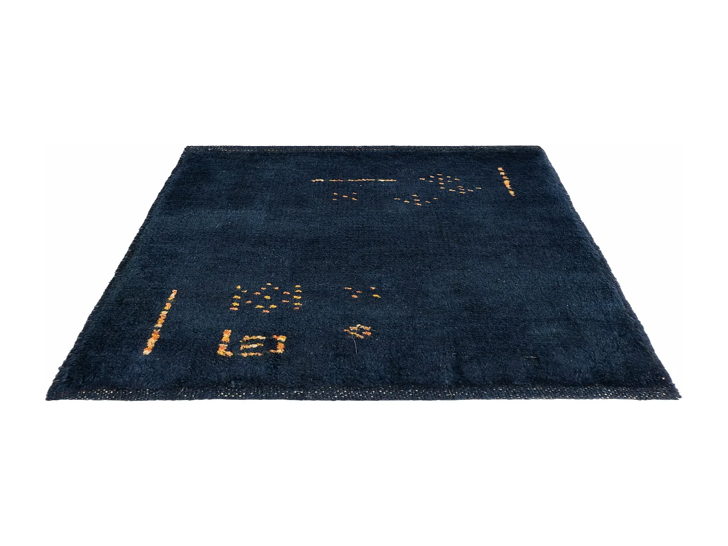 Tapis de laine 45x50 Bleu Gabbeh