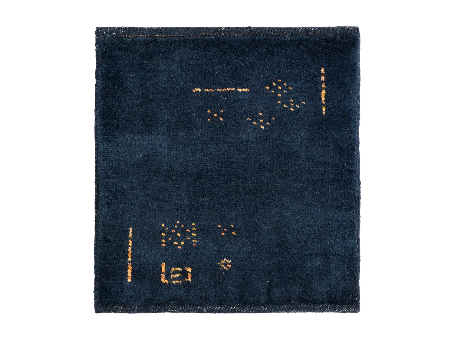 Tapis de laine 45x50 Bleu Gabbeh