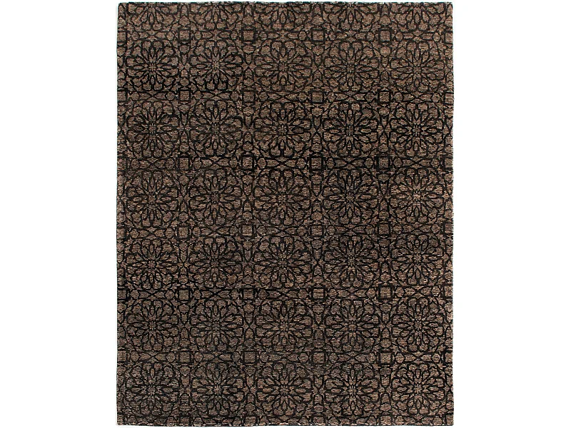 Wollteppich 242x304 Braun Juma